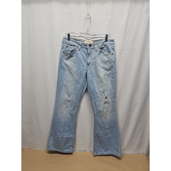 Levi's Vintage Womens 11S Blue 519 Low Flare Leg Y2K Denim Pants Juniors 33 x 31 - Picture 2 of 16